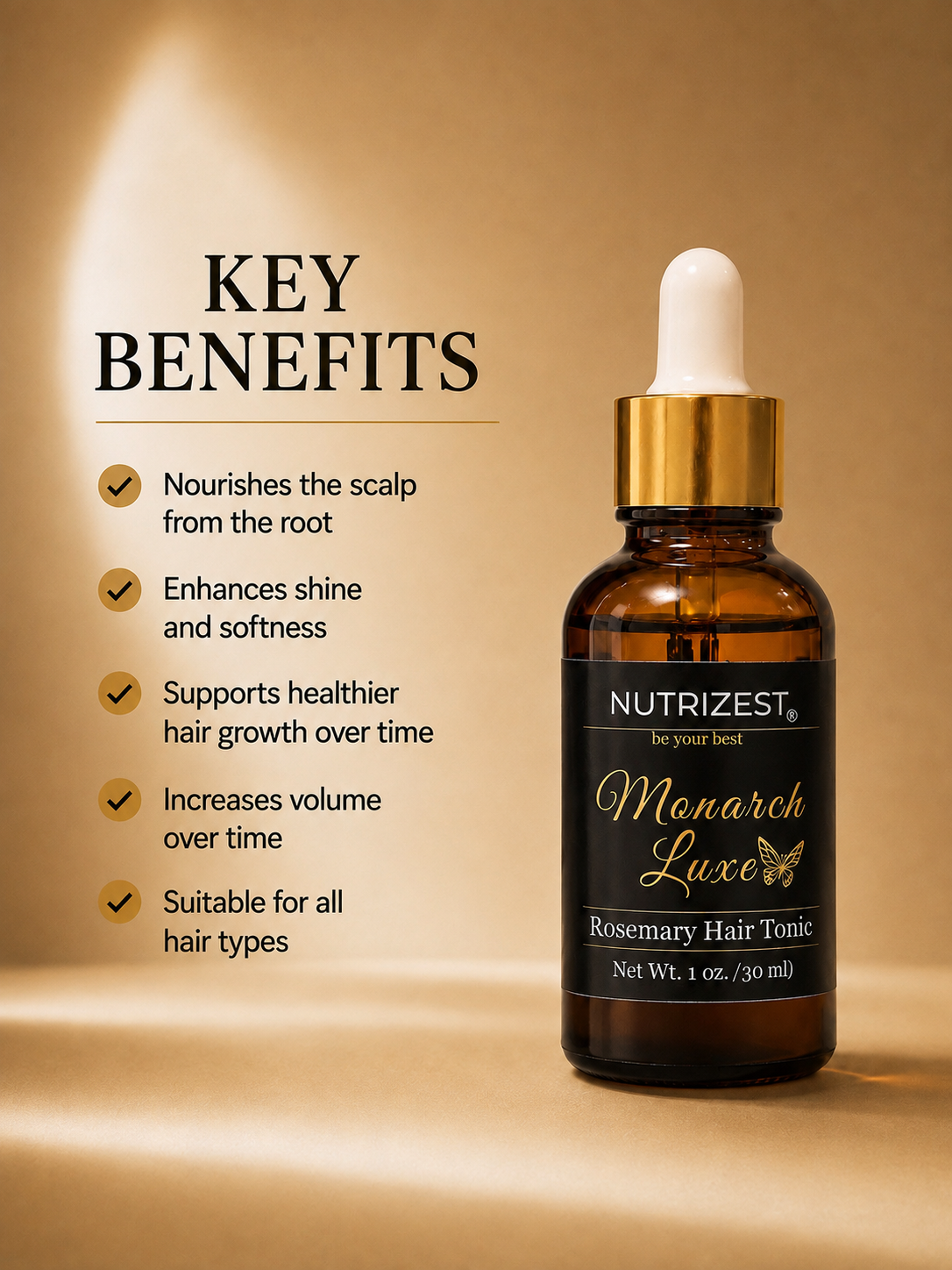 Natural Rosemary Hair Oil for Growth & Scalp Care