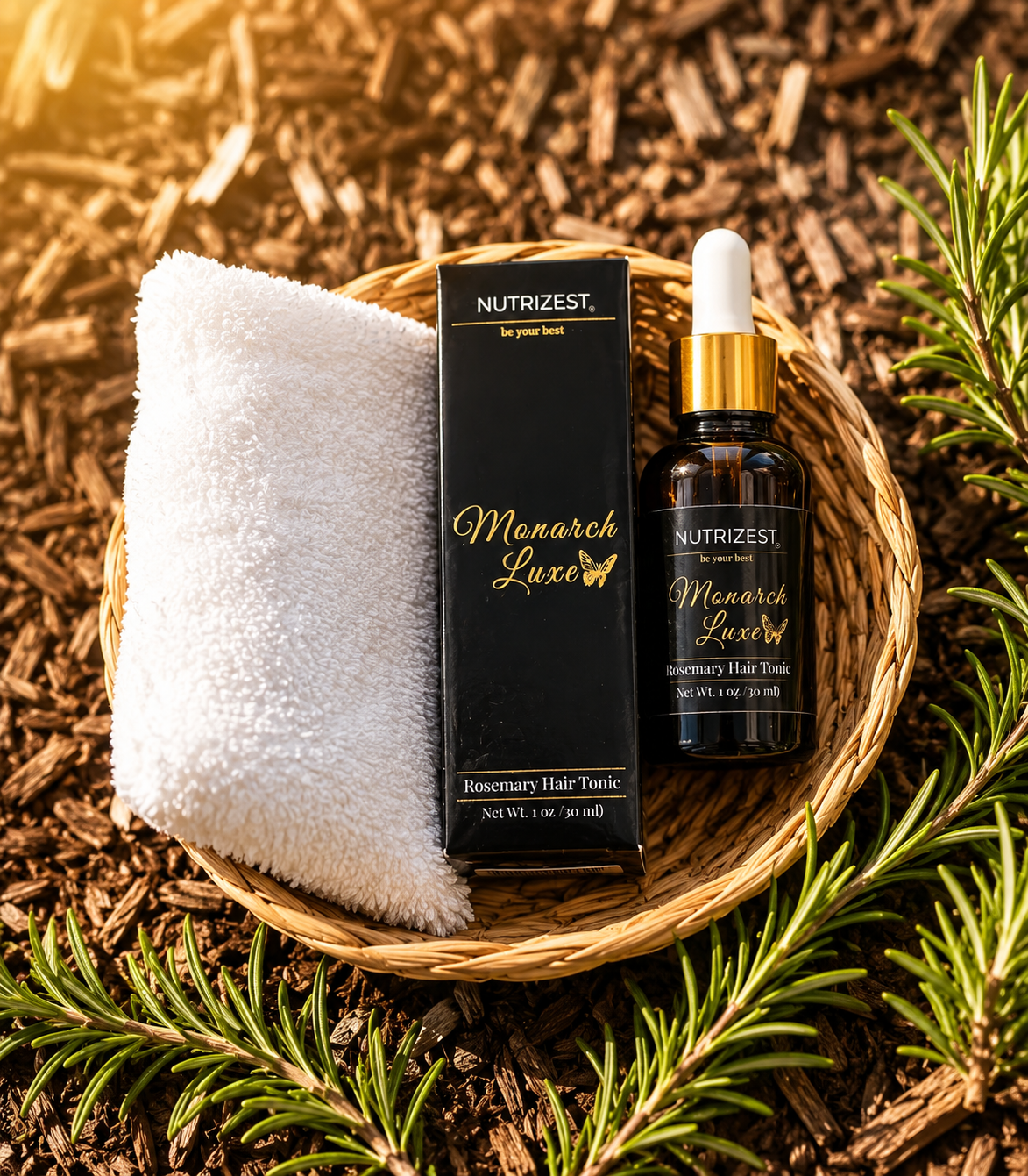 Natural Rosemary Hair Oil for Growth & Scalp Care