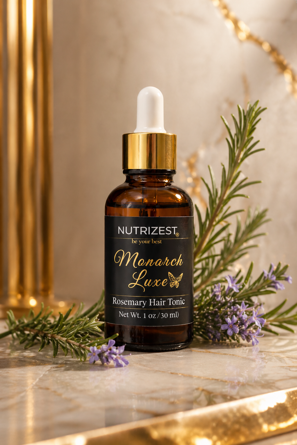 Natural Rosemary Hair Oil for Growth & Scalp Care