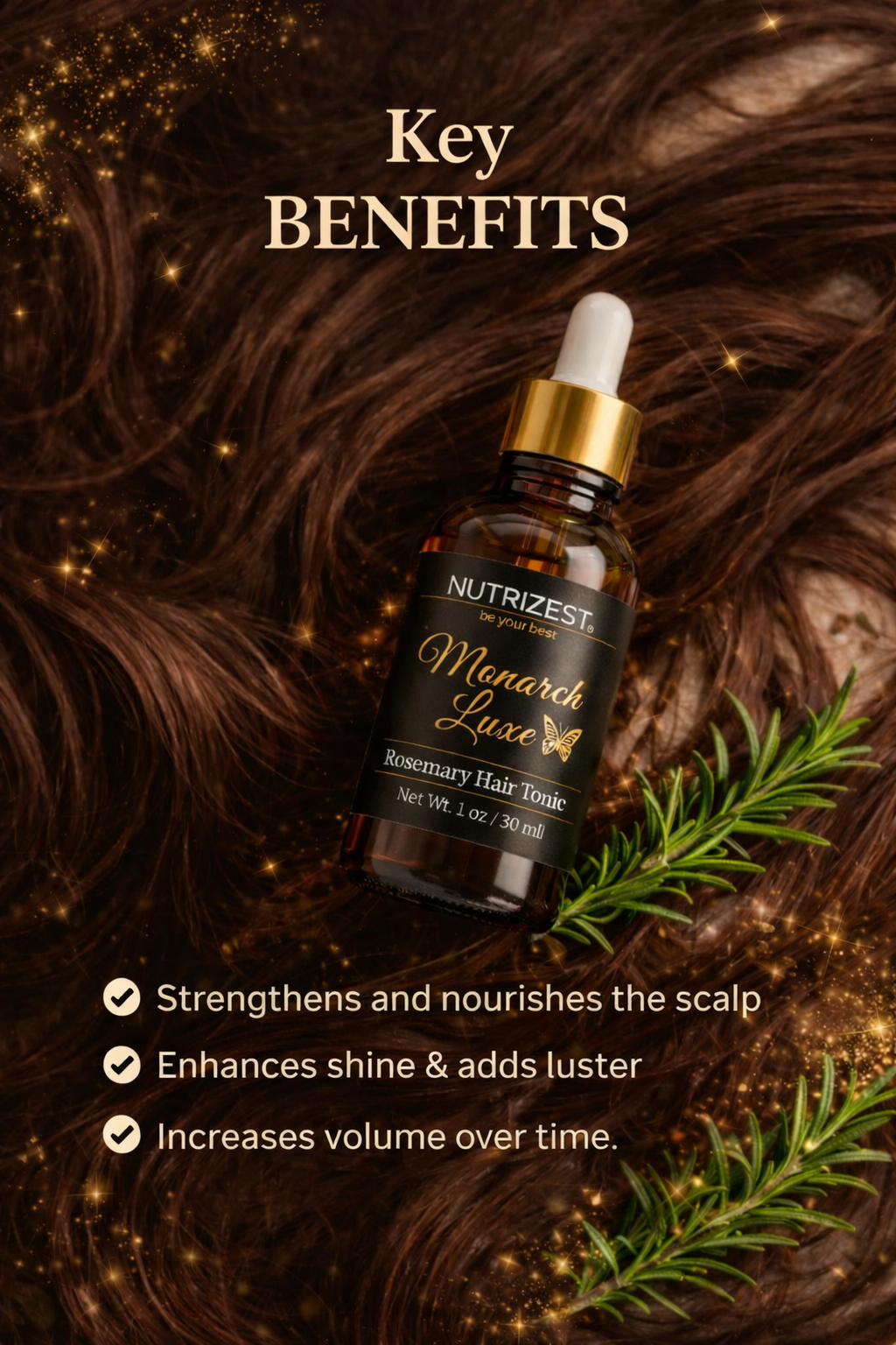 Natural Rosemary Hair Oil for Growth & Scalp Care